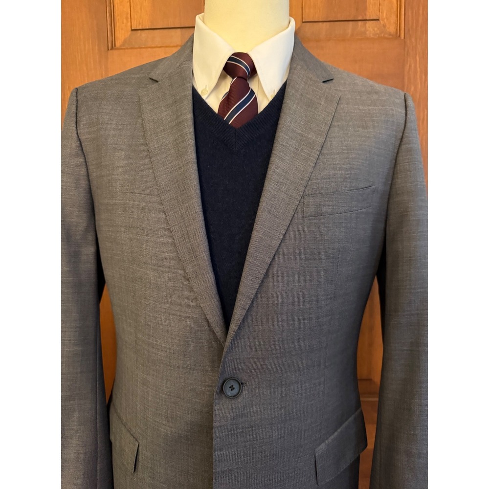 Hugo Boss Blazer Mens 42L Gray Wool The James Sport Coat Jacket Business Casual
